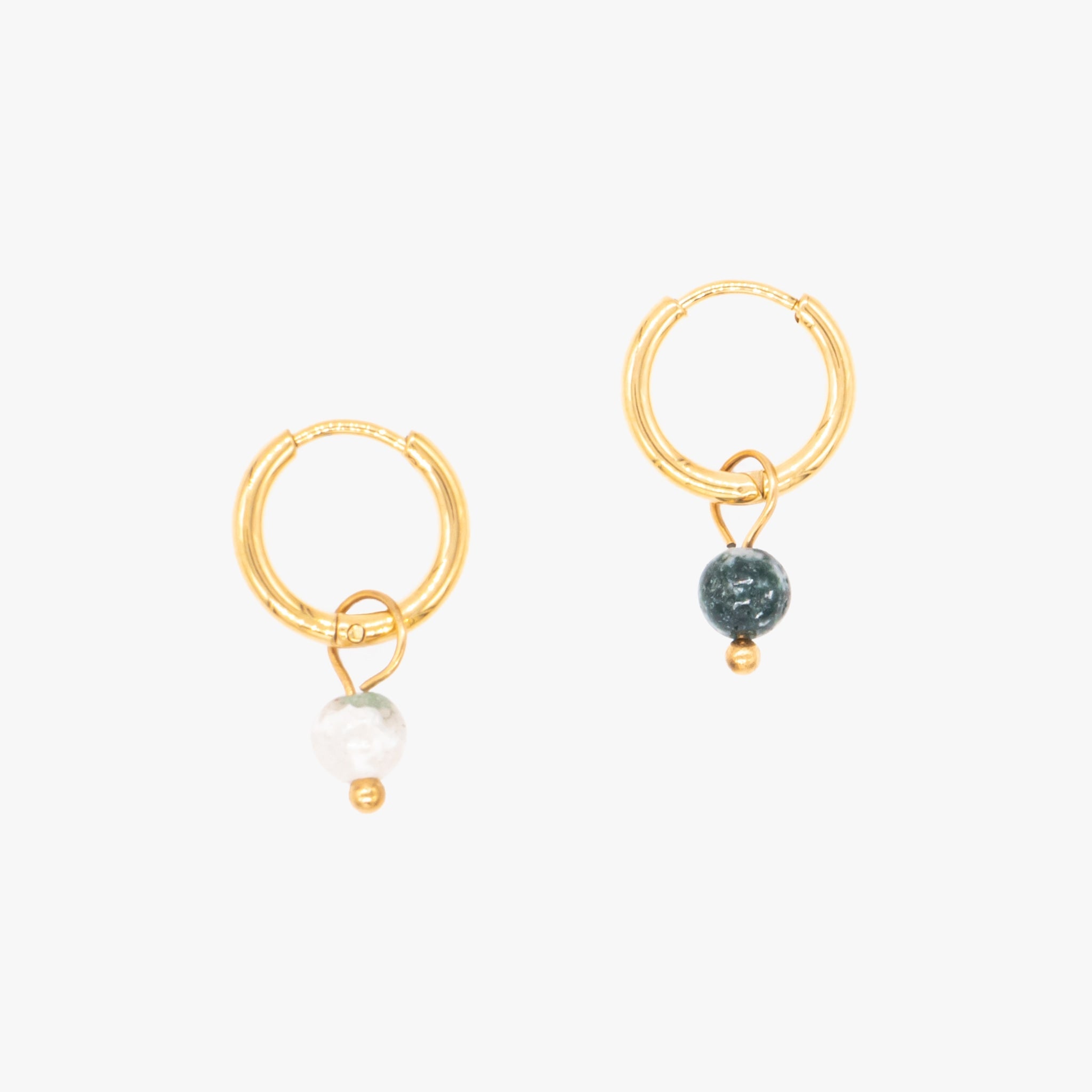 Boucles d'oreilles Serena en pierres Agate Arbre - SLOYA